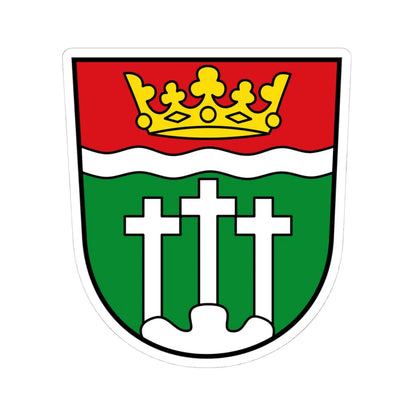DEU Landkreis Rhön-Grabfeld COA (Germany) (Coat of Arms) STICKER Vinyl Kiss-Cut Decal 4 Inch White - The Sticker Space