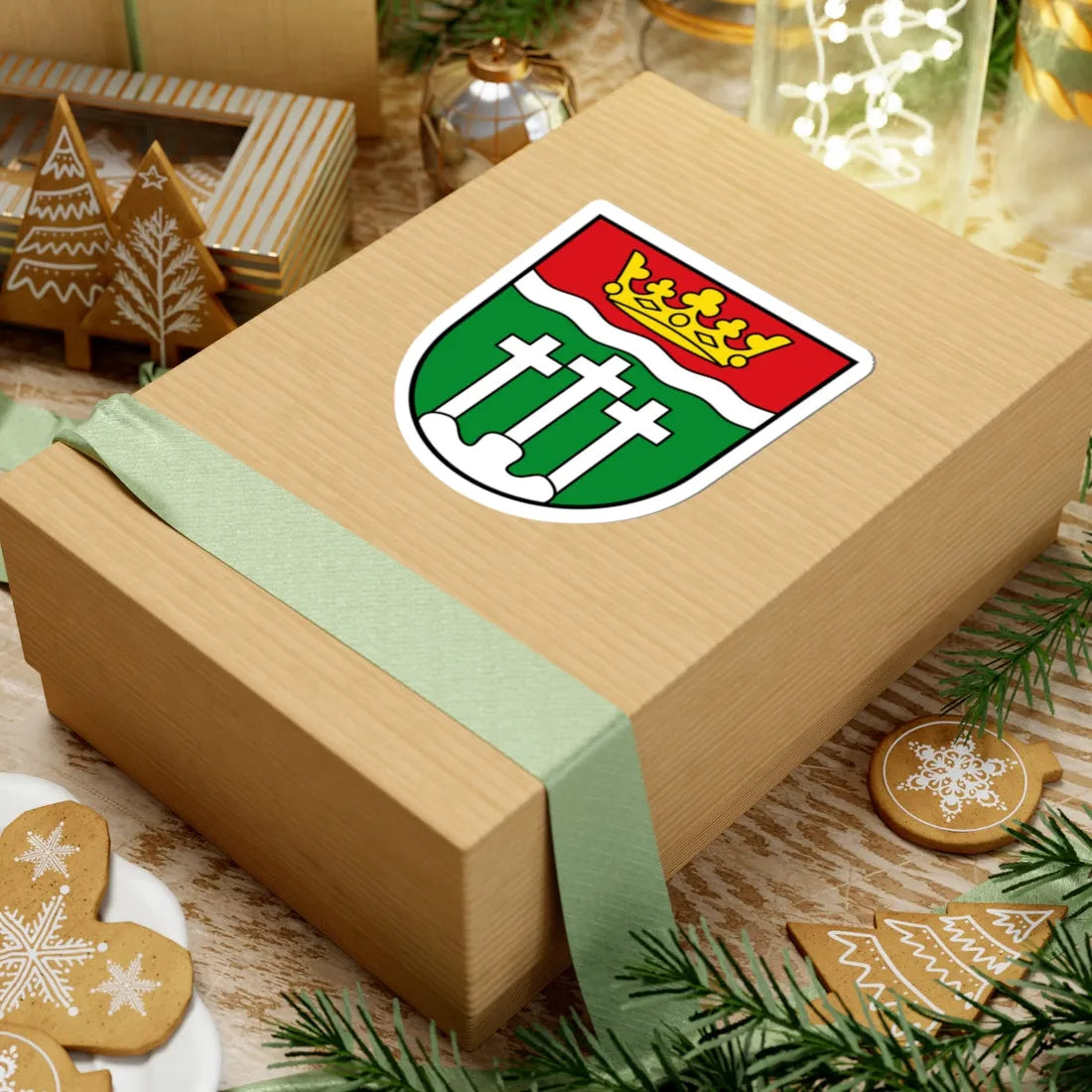 DEU Landkreis Rhön-Grabfeld COA (Germany) (Coat of Arms) STICKER Vinyl Kiss-Cut Decal - The Sticker Space