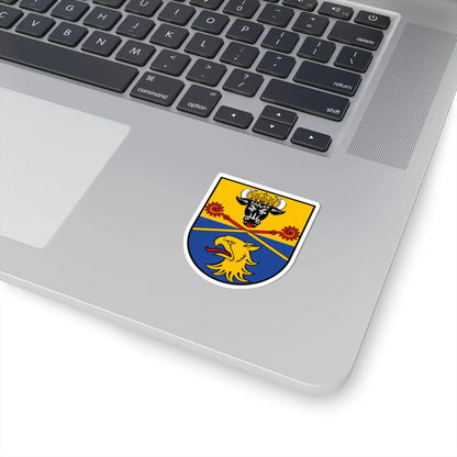 DEU Landkreis Rostock COA (Germany) (Coat of Arms) STICKER Vinyl Kiss-Cut Decal - The Sticker Space