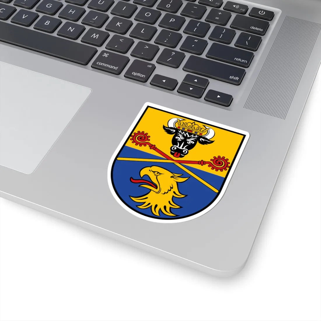 DEU Landkreis Rostock COA (Germany) (Coat of Arms) STICKER Vinyl Kiss-Cut Decal - The Sticker Space