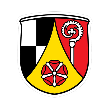 DEU Landkreis Roth COA (Germany) (Coat of Arms) STICKER Vinyl Kiss-Cut Decal 3 Inch White - The Sticker Space