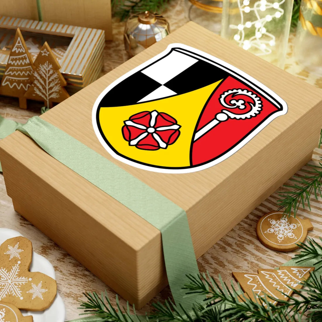 DEU Landkreis Roth COA (Germany) (Coat of Arms) STICKER Vinyl Kiss-Cut Decal - The Sticker Space