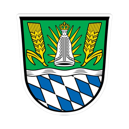 DEU Landkreis Straubing-Bogen COA (Germany) (Coat of Arms) STICKER Vinyl Kiss-Cut Decal 3 Inch White - The Sticker Space