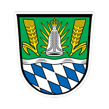 DEU Landkreis Straubing-Bogen COA (Germany) (Coat of Arms) STICKER Vinyl Kiss-Cut Decal 6 Inch White - The Sticker Space