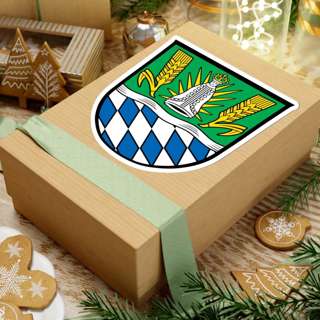 DEU Landkreis Straubing-Bogen COA (Germany) (Coat of Arms) STICKER Vinyl Kiss-Cut Decal - The Sticker Space