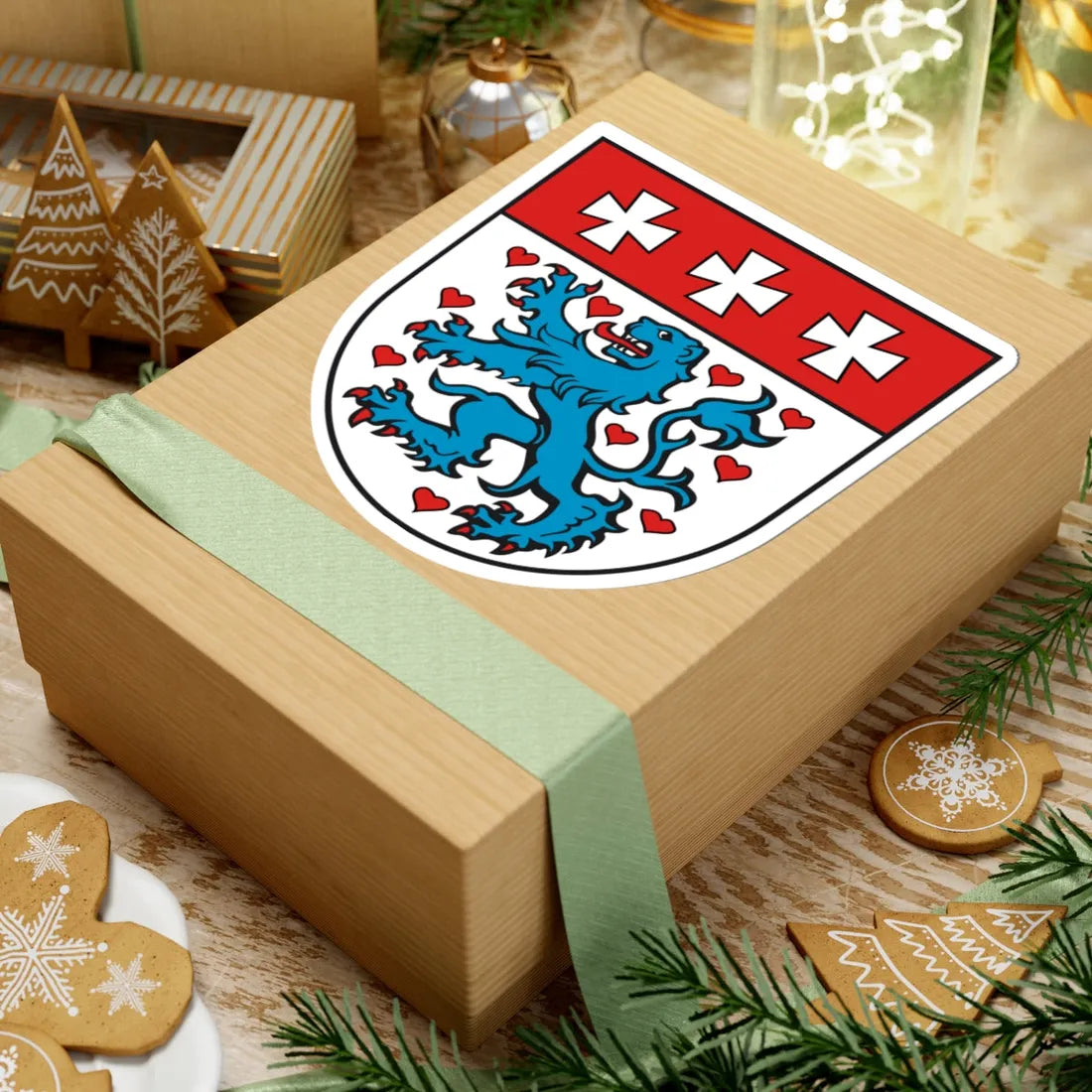 DEU Landkreis Uelzen COA (Germany) (Coat of Arms) STICKER Vinyl Kiss-Cut Decal - The Sticker Space