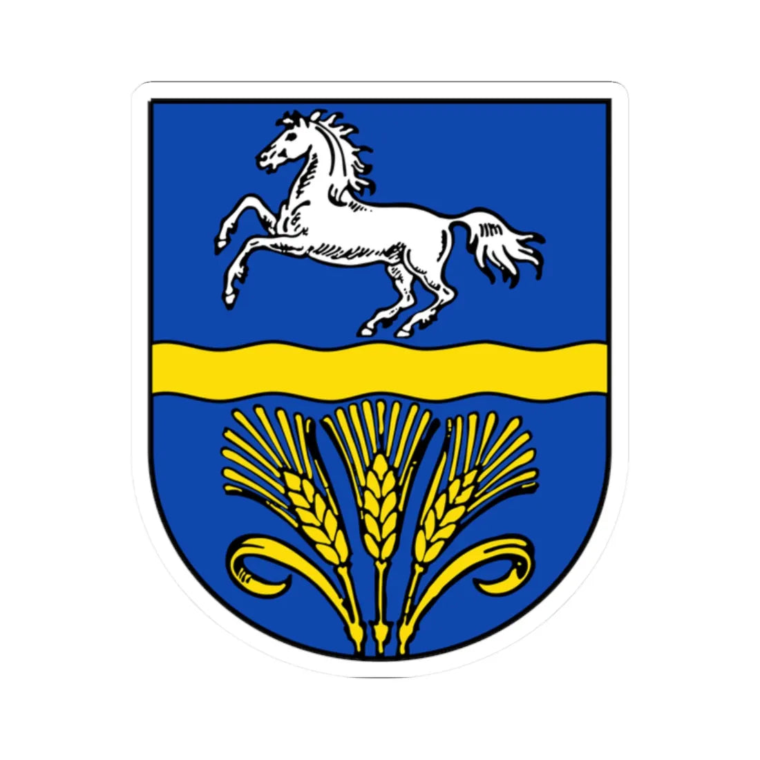 DEU Landkreis Verden COA (Germany) (Coat of Arms) STICKER Vinyl Kiss-Cut Decal 2 Inch White - The Sticker Space