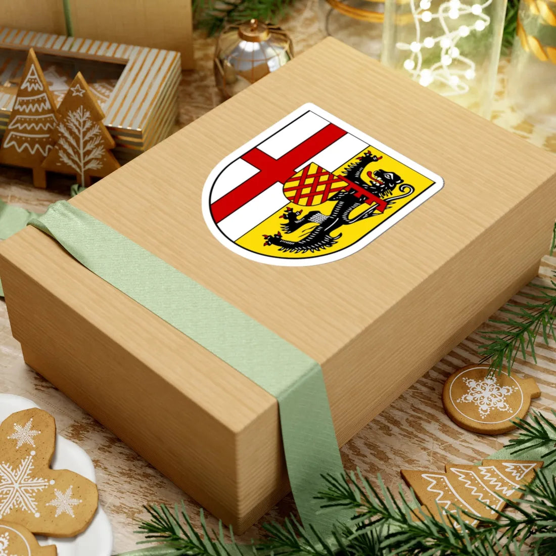 DEU Landkreis Vulkaneifel COA (Germany) (Coat of Arms) STICKER Vinyl Kiss-Cut Decal - The Sticker Space