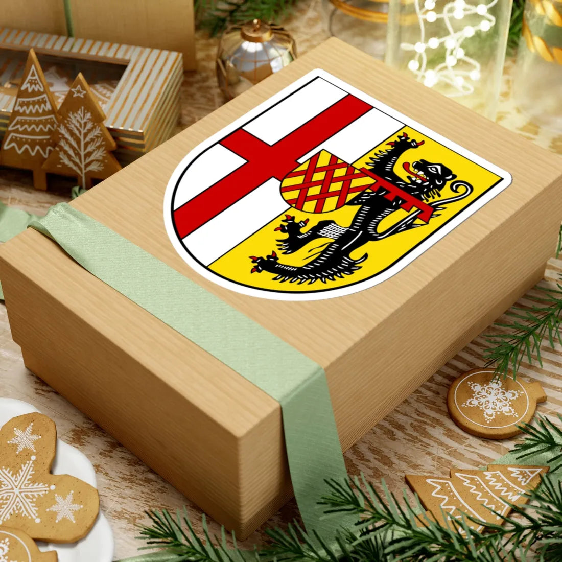 DEU Landkreis Vulkaneifel COA (Germany) (Coat of Arms) STICKER Vinyl Kiss-Cut Decal - The Sticker Space