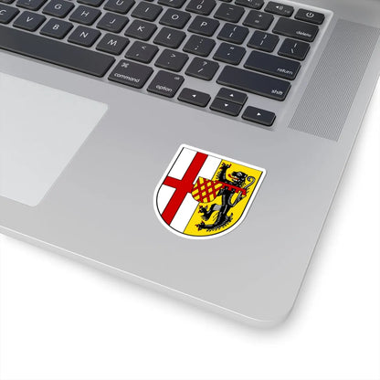 DEU Landkreis Vulkaneifel COA (Germany) (Coat of Arms) STICKER Vinyl Kiss-Cut Decal - The Sticker Space