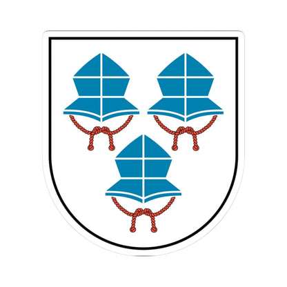 DEU Landshut COA (Germany) (Coat of Arms) STICKER Vinyl Kiss-Cut Decal 3 Inch White - The Sticker Space