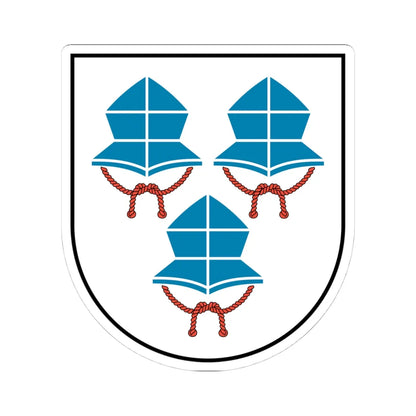 DEU Landshut COA (Germany) (Coat of Arms) STICKER Vinyl Kiss-Cut Decal 4 Inch White - The Sticker Space