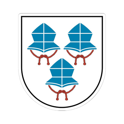DEU Landshut COA (Germany) (Coat of Arms) STICKER Vinyl Kiss-Cut Decal 6 Inch White - The Sticker Space