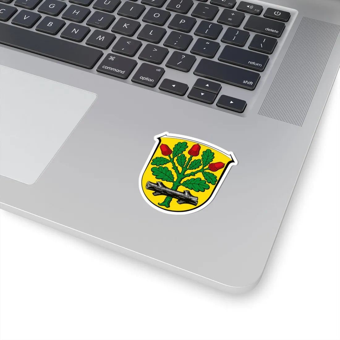 DEU Langen Hessen COA (Germany) (Coat of Arms) STICKER Vinyl Kiss-Cut Decal - The Sticker Space