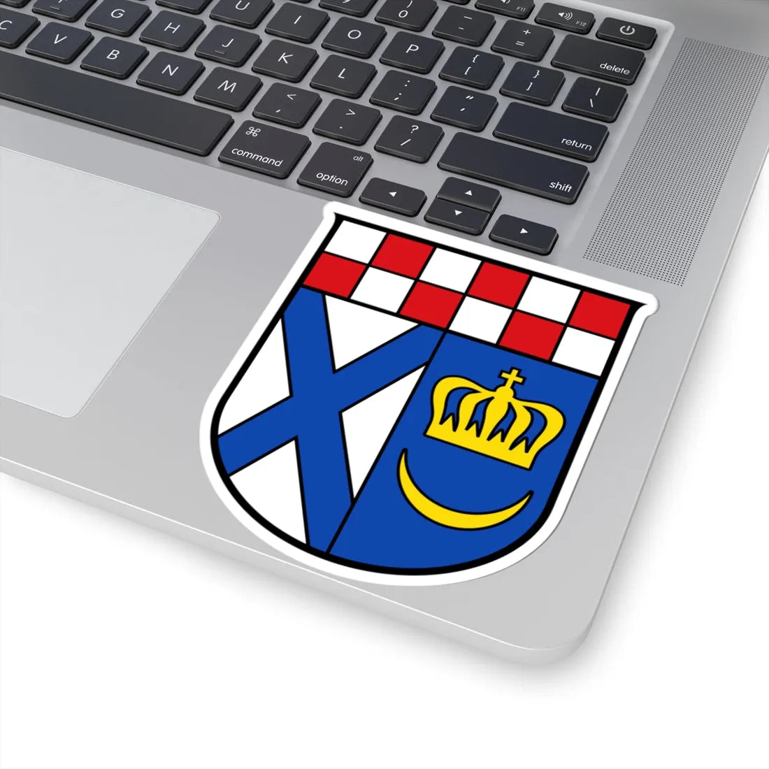 DEU Langenmosen COA (Germany) (Coat of Arms) STICKER Vinyl Kiss-Cut Decal - The Sticker Space