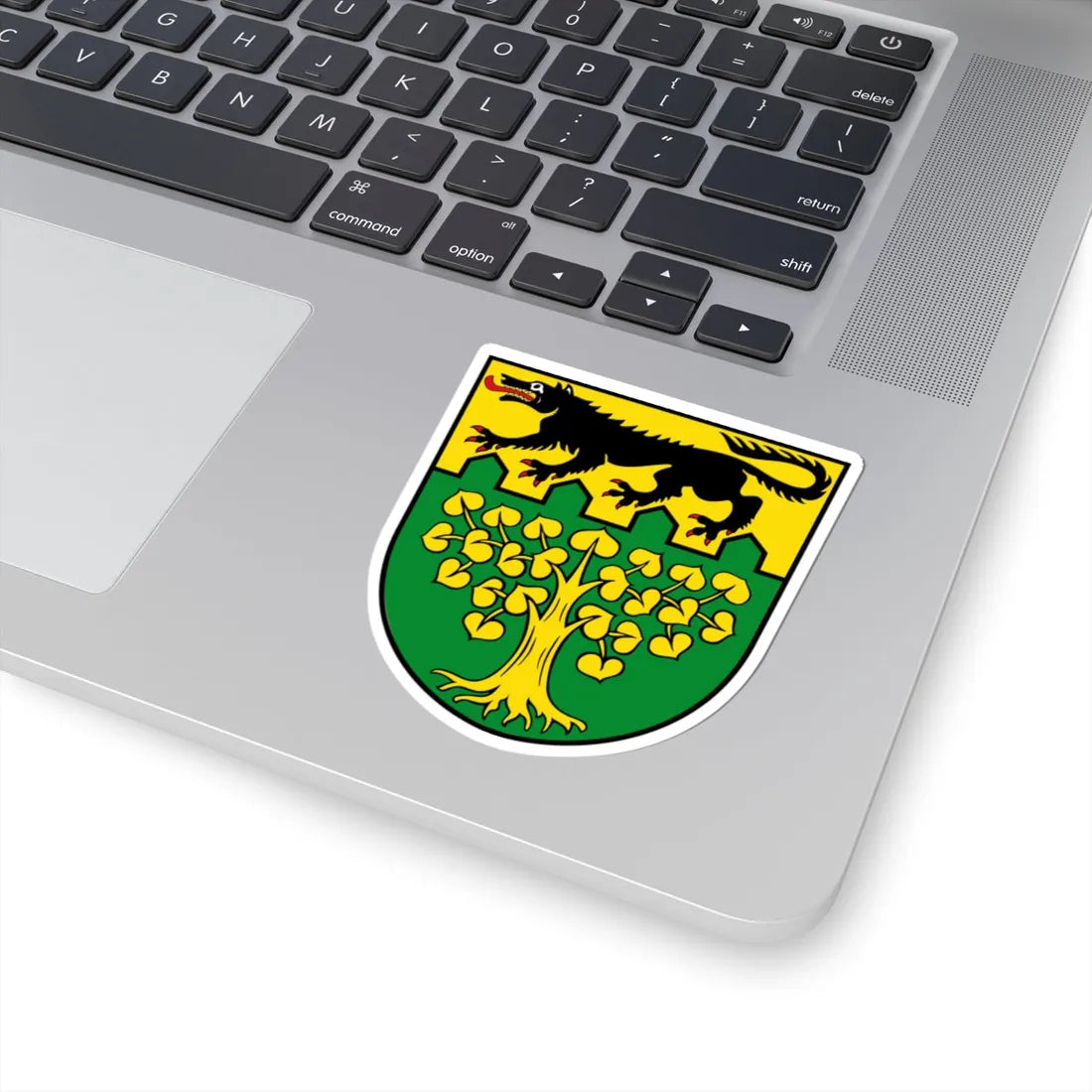 DEU Langenwolschendorf COA (Germany) (Coat of Arms) STICKER Vinyl Kiss-Cut Decal - The Sticker Space