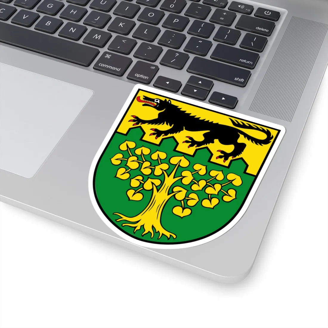DEU Langenwolschendorf COA (Germany) (Coat of Arms) STICKER Vinyl Kiss-Cut Decal - The Sticker Space