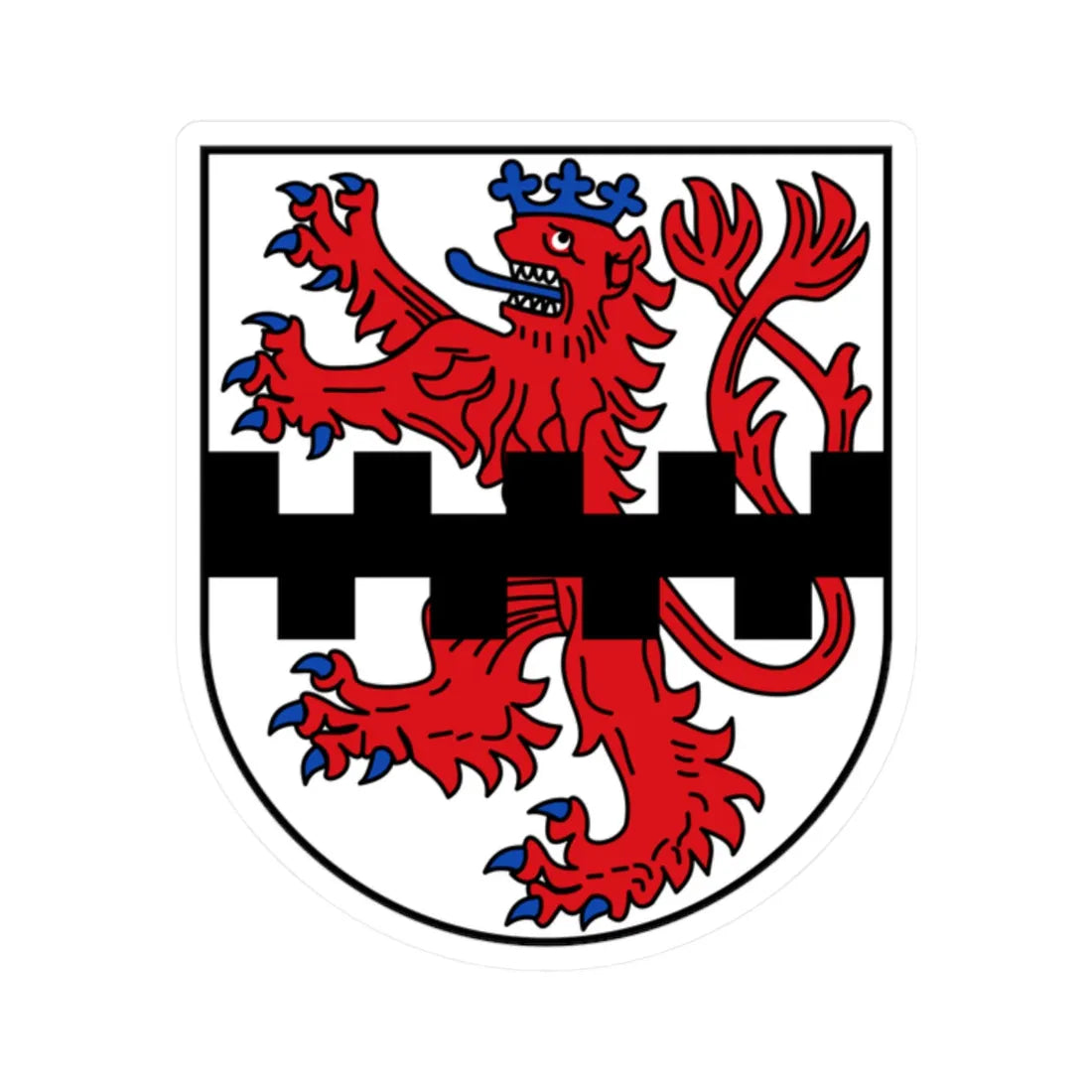 DEU Leverkusen COA (Germany) (Coat of Arms) STICKER Vinyl Kiss-Cut Decal 2 Inch White - The Sticker Space