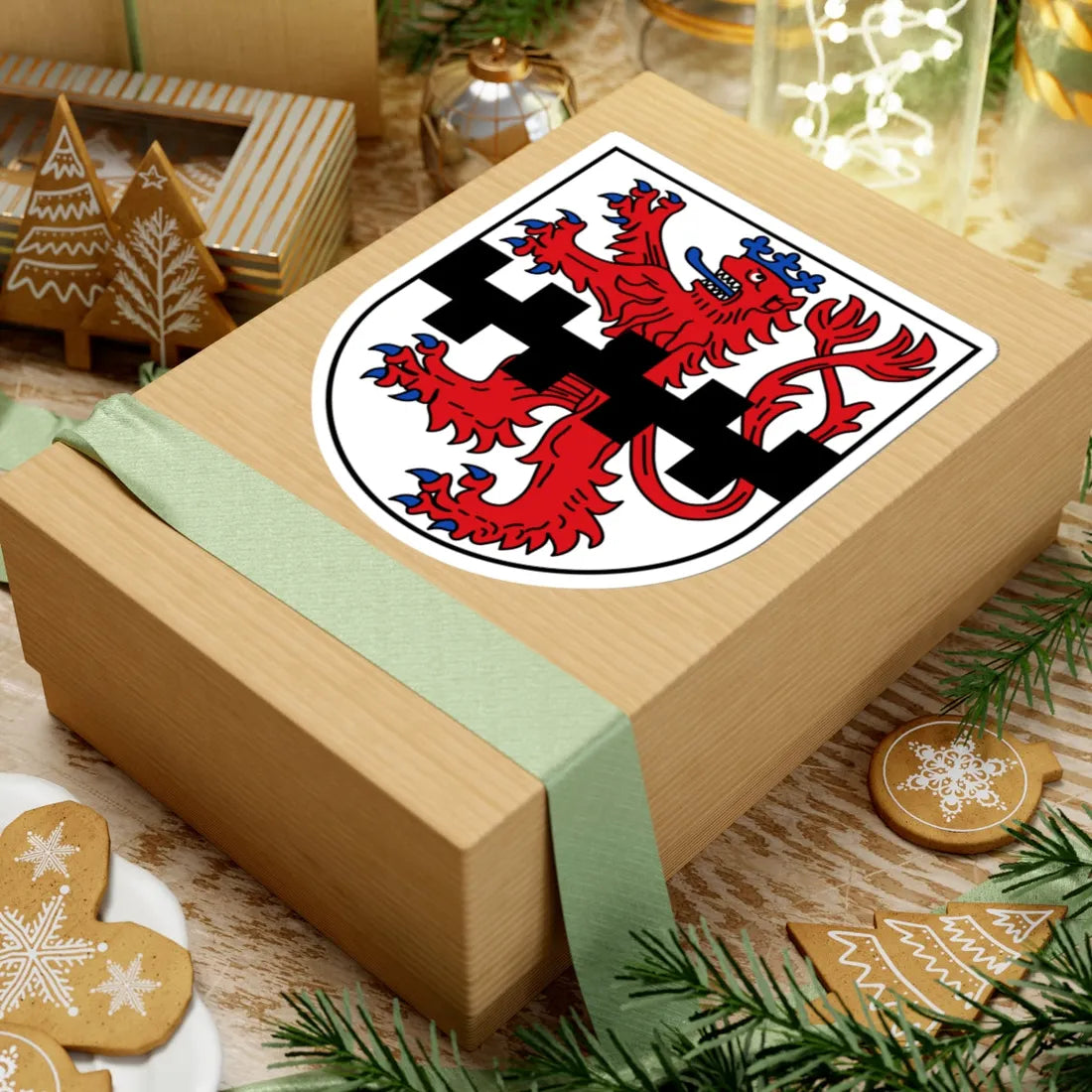 DEU Leverkusen COA (Germany) (Coat of Arms) STICKER Vinyl Kiss-Cut Decal - The Sticker Space