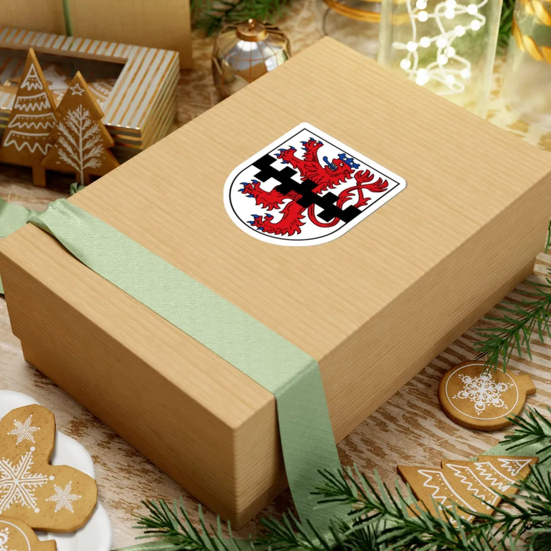 DEU Leverkusen COA (Germany) (Coat of Arms) STICKER Vinyl Kiss-Cut Decal - The Sticker Space