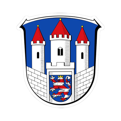 DEU Liebenau Hessen COA (Germany) (Coat of Arms) STICKER Vinyl Kiss-Cut Decal 3 Inch White - The Sticker Space
