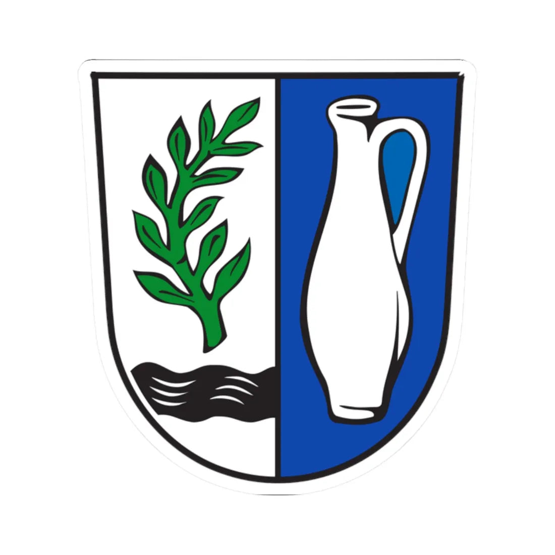 DEU Lohberg COA (Germany) (Coat of Arms) STICKER Vinyl Kiss-Cut Decal 2 Inch White - The Sticker Space