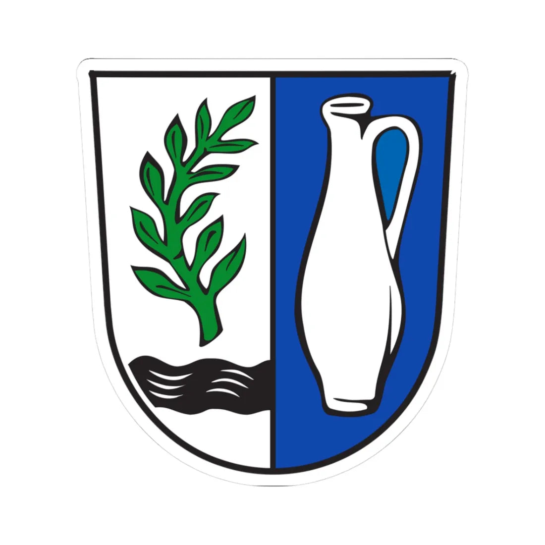 DEU Lohberg COA (Germany) (Coat of Arms) STICKER Vinyl Kiss-Cut Decal 3 Inch White - The Sticker Space