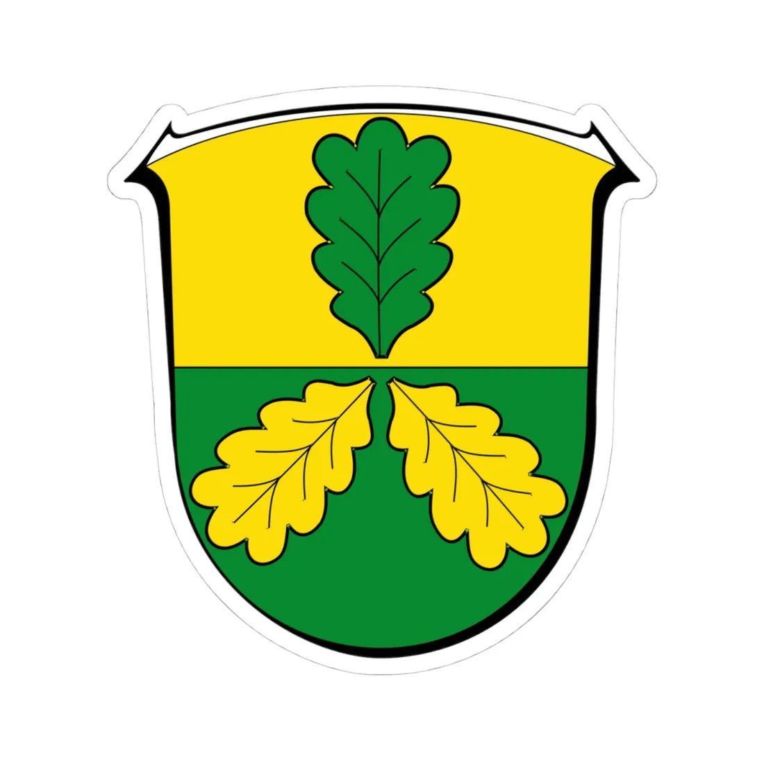 DEU Lohfelden COA (Germany) (Coat of Arms) STICKER Vinyl Kiss-Cut Decal 4 Inch White - The Sticker Space