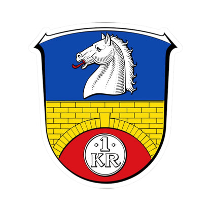 DEU Lollar COA (Germany) (Coat of Arms) STICKER Vinyl Kiss-Cut Decal 2 Inch White - The Sticker Space