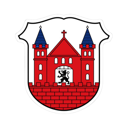 DEU Lommatzsch COA (Germany) (Coat of Arms) STICKER Vinyl Kiss-Cut Decal 3 Inch White - The Sticker Space