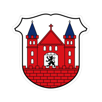 DEU Lommatzsch COA (Germany) (Coat of Arms) STICKER Vinyl Kiss-Cut Decal 4 Inch White - The Sticker Space