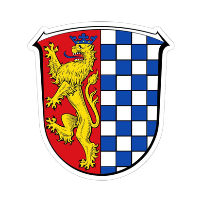 DEU Luetzelbach COA (Germany) (Coat of Arms) STICKER Vinyl Kiss-Cut Decal 6 Inch White - The Sticker Space