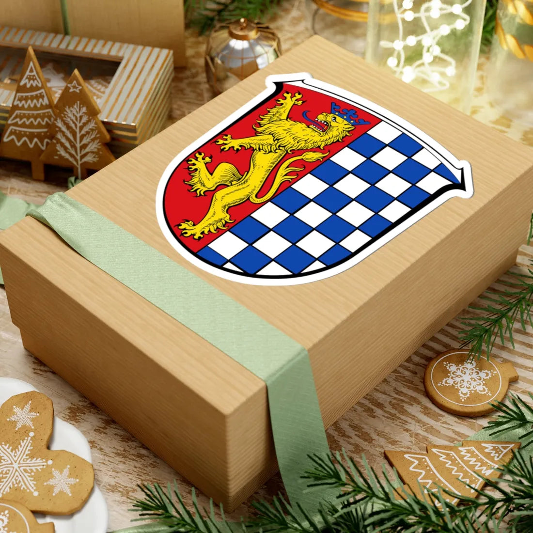 DEU Luetzelbach COA (Germany) (Coat of Arms) STICKER Vinyl Kiss-Cut Decal - The Sticker Space