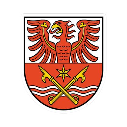 DEU Maerkisch-Oderland COA (Germany) (Coat of Arms) STICKER Vinyl Kiss-Cut Decal 2 Inch White - The Sticker Space
