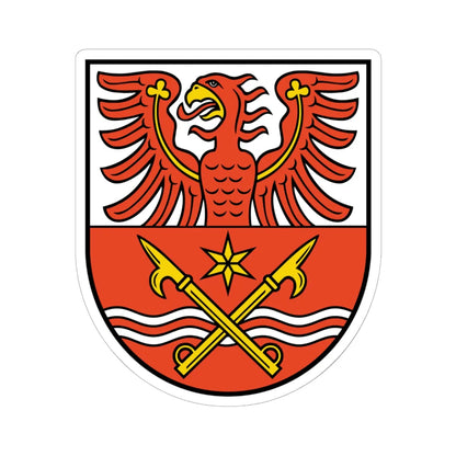 DEU Maerkisch-Oderland COA (Germany) (Coat of Arms) STICKER Vinyl Kiss-Cut Decal 6 Inch White - The Sticker Space