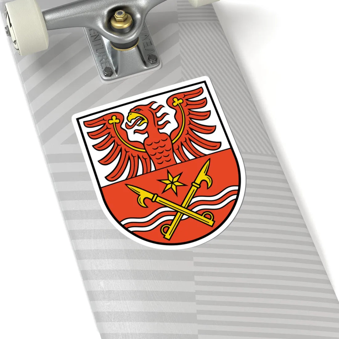 DEU Maerkisch-Oderland COA (Germany) (Coat of Arms) STICKER Vinyl Kiss-Cut Decal - The Sticker Space