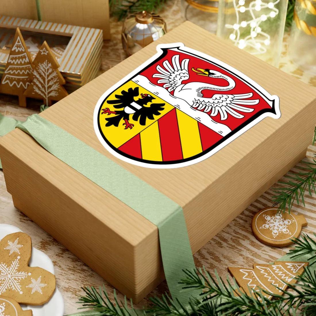 DEU Main-Kinzig-Kreis COA (Germany) (Coat of Arms) STICKER Vinyl Kiss-Cut Decal - The Sticker Space