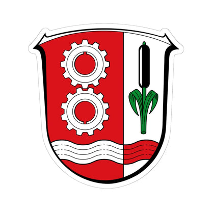 DEU Maintal COA (Germany) (Coat of Arms) STICKER Vinyl Kiss-Cut Decal 6 Inch White - The Sticker Space