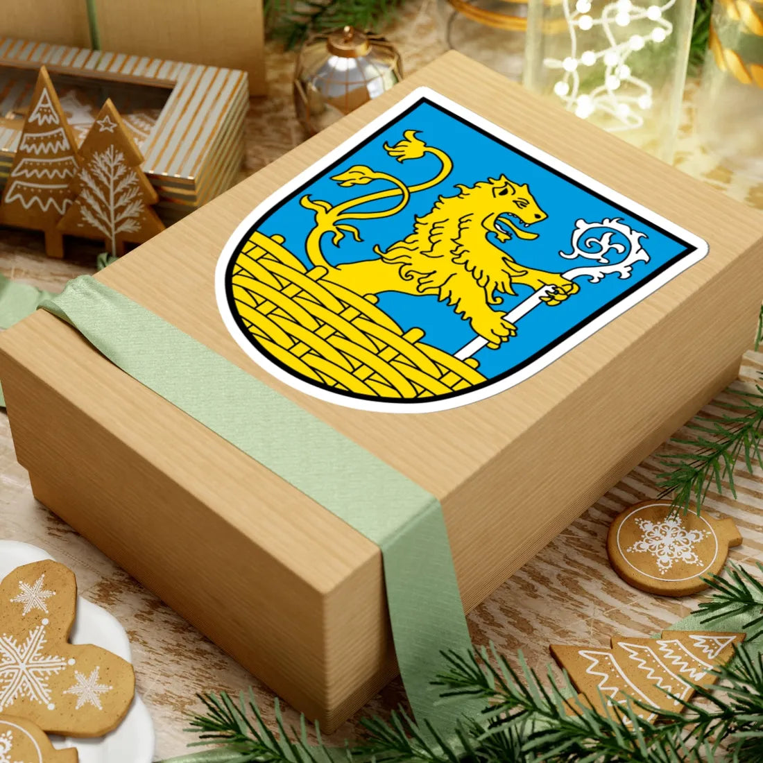 DEU Malching COA (Germany) (Coat of Arms) STICKER Vinyl Kiss-Cut Decal - The Sticker Space
