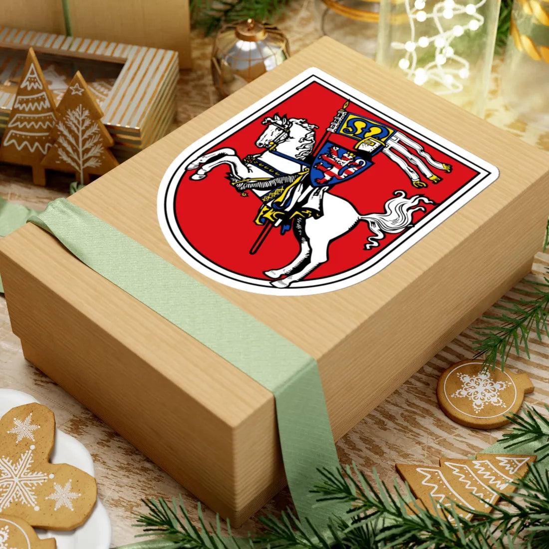 DEU Marburg COA (Germany) (Coat of Arms) STICKER Vinyl Kiss-Cut Decal - The Sticker Space