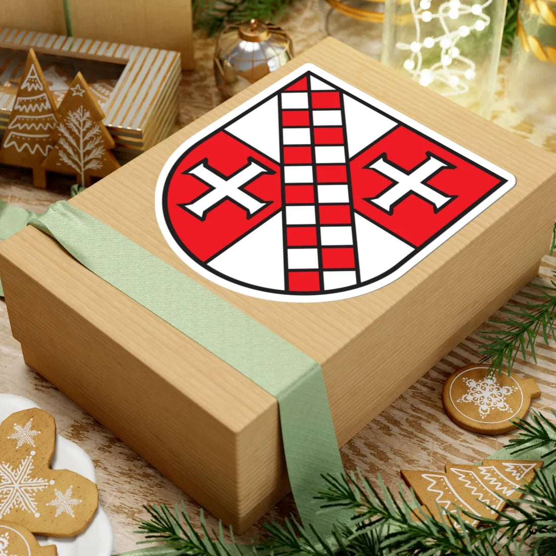 DEU Maselheim COA (Germany) (Coat of Arms) STICKER Vinyl Kiss-Cut Decal - The Sticker Space