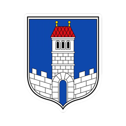 DEU Melsungen COA (Germany) (Coat of Arms) STICKER Vinyl Kiss-Cut Decal 2 Inch White - The Sticker Space