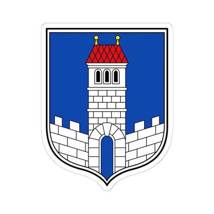 DEU Melsungen COA (Germany) (Coat of Arms) STICKER Vinyl Kiss-Cut Decal 6 Inch White - The Sticker Space