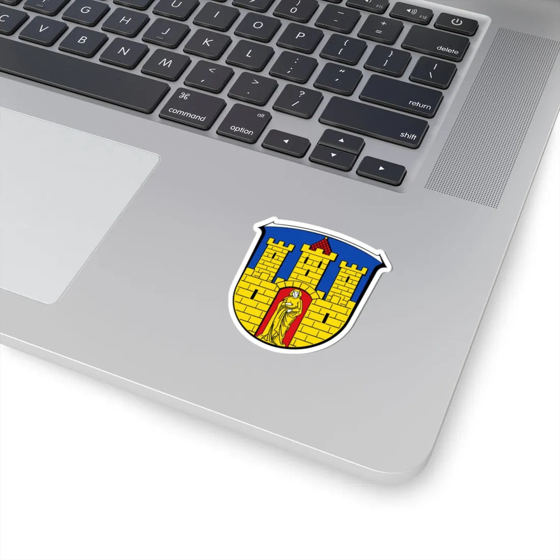 DEU Mengerskirchen COA (Germany) (Coat of Arms) STICKER Vinyl Kiss-Cut Decal - The Sticker Space