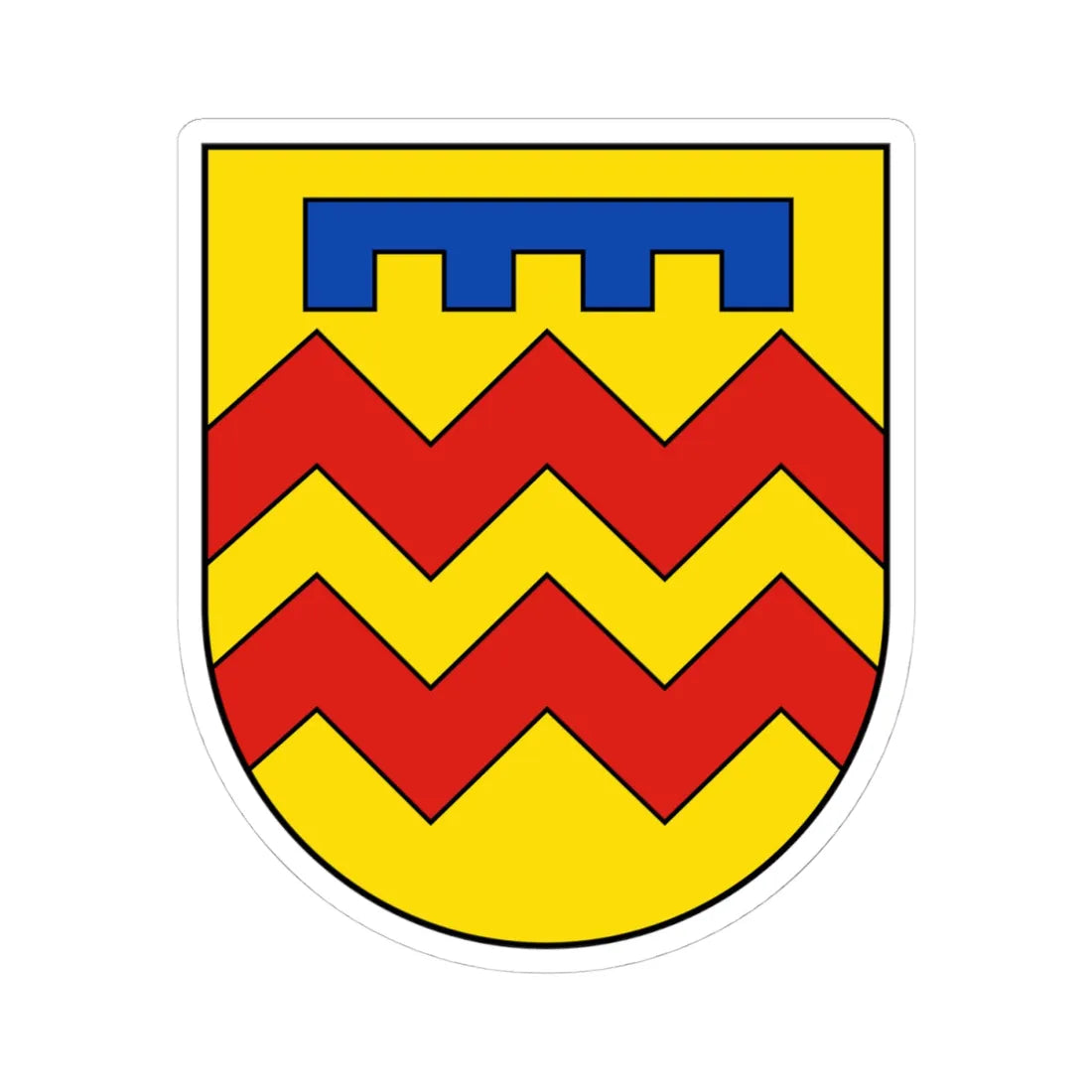 DEU Merchweiler 1954 COA (Germany) (Coat of Arms) STICKER Vinyl Kiss-Cut Decal - The Sticker Space