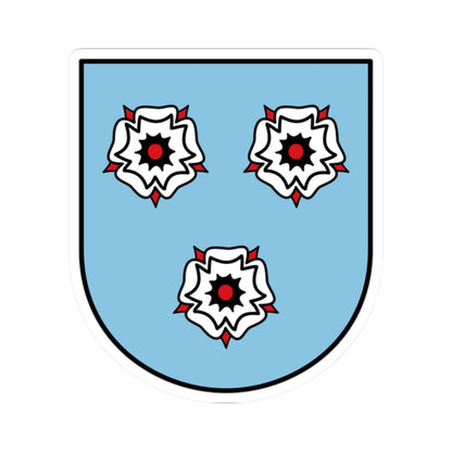 DEU Mettlach COA (Germany) (Coat of Arms) STICKER Vinyl Kiss-Cut Decal 2 Inch White - The Sticker Space