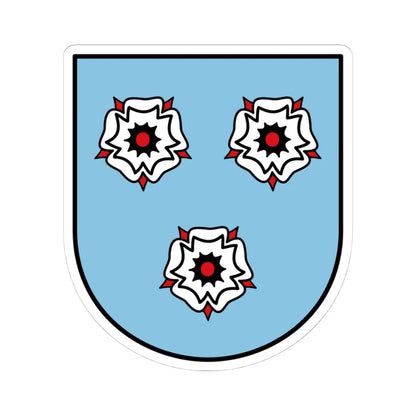 DEU Mettlach COA (Germany) (Coat of Arms) STICKER Vinyl Kiss-Cut Decal 4 Inch White - The Sticker Space