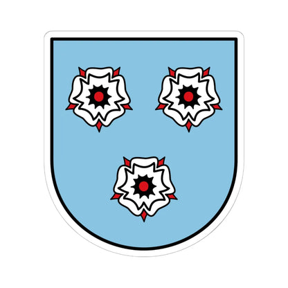 DEU Mettlach COA (Germany) (Coat of Arms) STICKER Vinyl Kiss-Cut Decal 6 Inch White - The Sticker Space