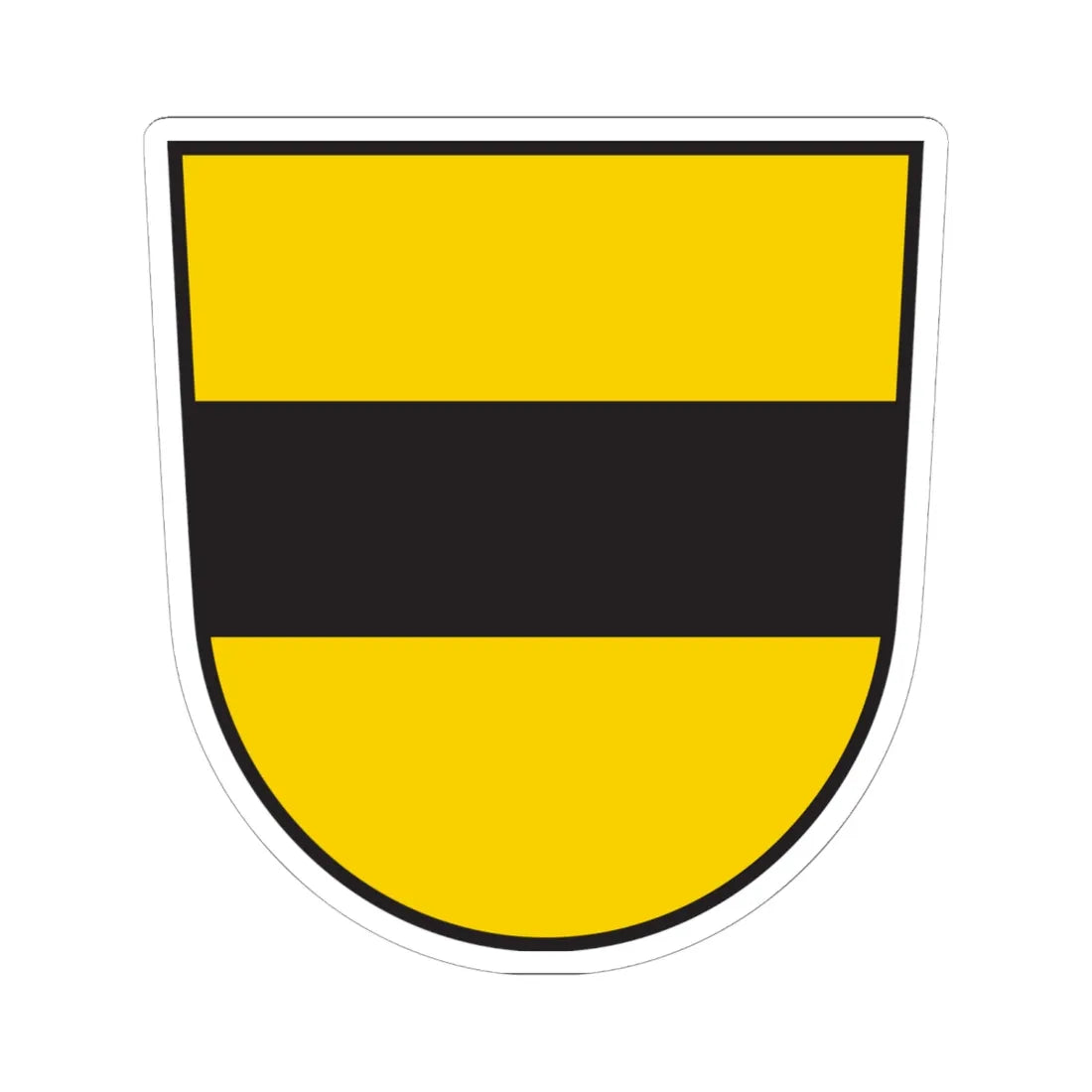 DEU Michelwinnaden COA (Germany) (Coat of Arms) STICKER Vinyl Kiss-Cut Decal 6 Inch White - The Sticker Space
