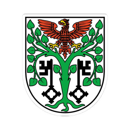 DEU Mittenwalde COA (Germany) (Coat of Arms) STICKER Vinyl Kiss-Cut Decal 4 Inch White - The Sticker Space